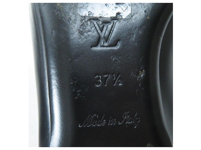 Mocassini in pelle con logo metallico LV Louis Vuitton Nero - vista 9