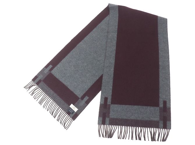 Sciarpa in cashmere H Passant di Hermès Porpora - vista 4