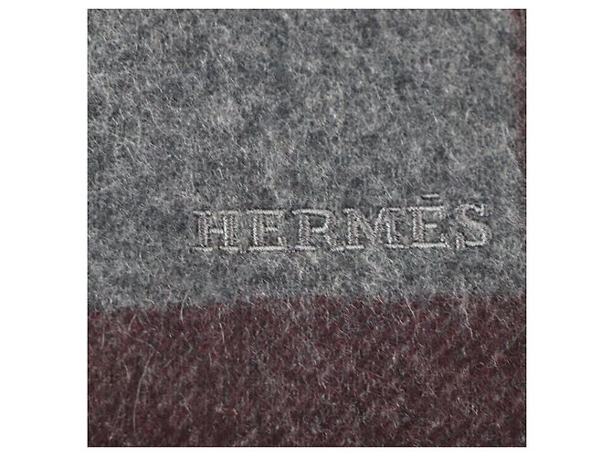 Sciarpa in cashmere H Passant di Hermès Porpora - vista 6