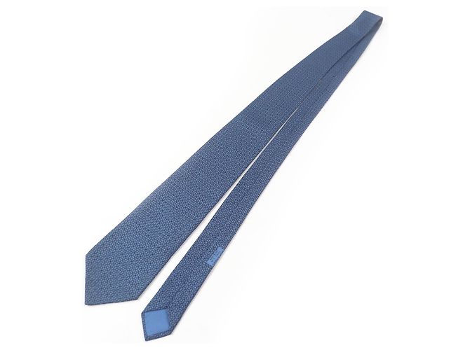 Hermès Hermes Silk Tie Blue - view 3