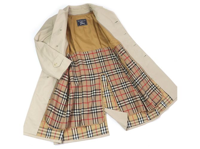 Abrigo de algodón, poliéster y lana con estampado Nova check de Burberry Beige - vista 3