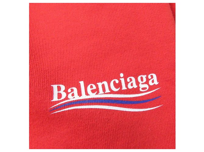 Everyday Calças de algodão e poliéster com logo da campanha Balenciaga Vermelho - vista 6
