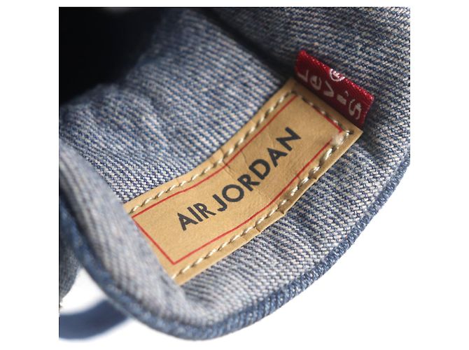 Autre Marque Sneakers Nike Air Jordan 4 Retro Levis Denim Blu - vista 12