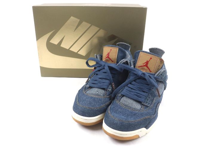 Autre Marque Sneakers Nike Air Jordan 4 Retro Levis Denim Blu - vista 2