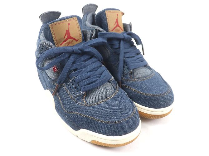 Autre Marque Sneakers Nike Air Jordan 4 Retro Levis Denim Blu - vista 3