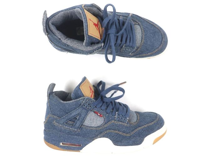 Autre Marque Sneakers Nike Air Jordan 4 Retro Levis Denim Blu - vista 6