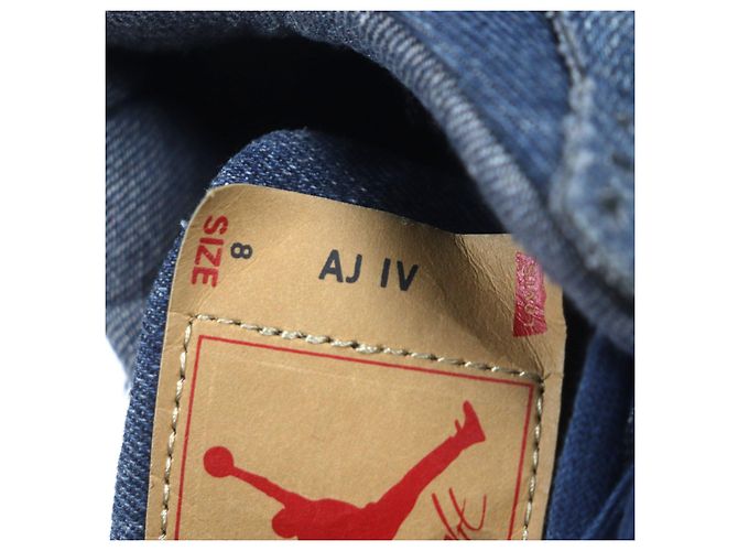 Autre Marque Sneakers Nike Air Jordan 4 Retro Levis Denim Blu - vista 8