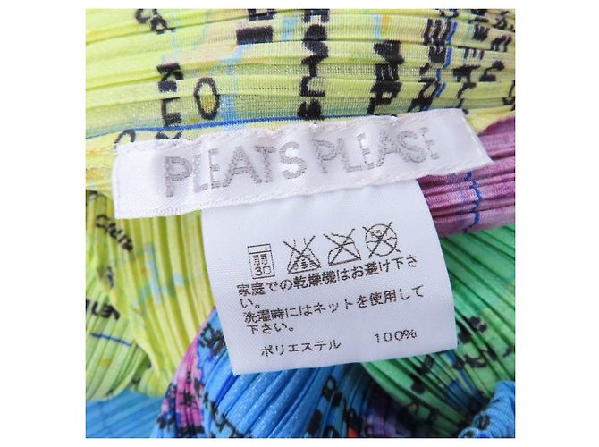 Issey Miyake Camiseta sin mangas Mapa del Mundo PLEATS PLEASE Multicolor - vista 6