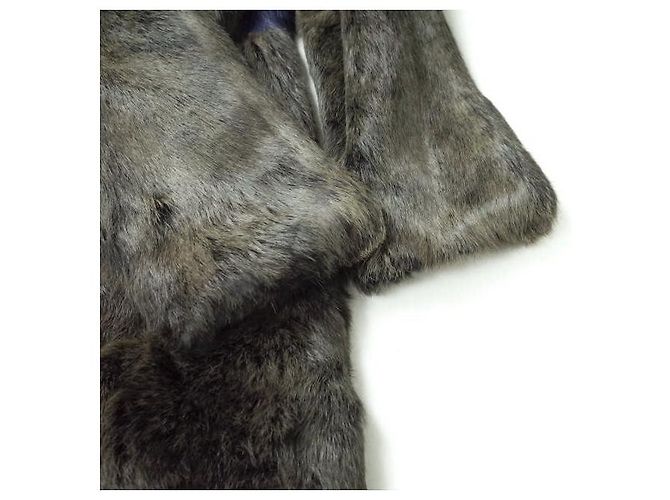 Autre Marque Abrigo de piel de conejo INES＆MARECHAL Gris - vista 7