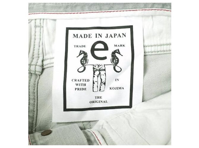 Autre Marque Pantalones de mezclilla de algodón elástico rectos Castaño - vista 11