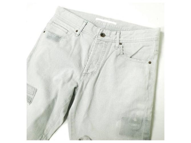 Autre Marque Pantalones de mezclilla de algodón elástico rectos Castaño - vista 5