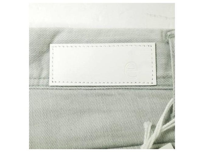 Autre Marque Pantalones de mezclilla de algodón elástico rectos Castaño - vista 8