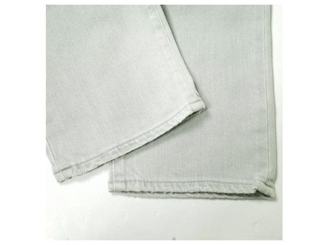 Autre Marque Pantalones de mezclilla de algodón elástico rectos Castaño - vista 9
