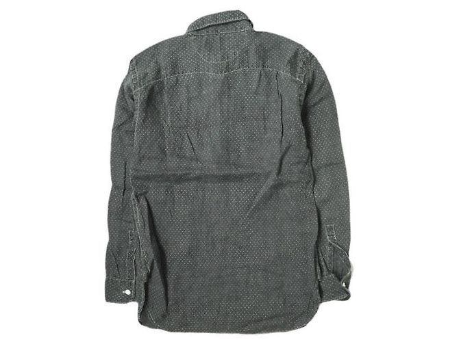 Ralph Lauren RRL Polka-Dot Leinen Pullover-Shirt Schwarz - Ansicht 2