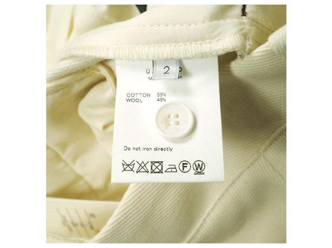 Autre Marque Calças de algodão e lã UNUSED LINE Branco Fora de branco - vista 10