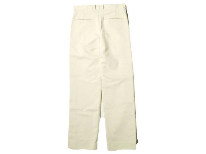 Autre Marque Calças de algodão e lã UNUSED LINE Branco Fora de branco - vista 2