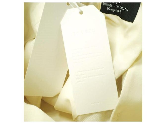 Autre Marque Calças de algodão e lã UNUSED LINE Branco Fora de branco - vista 4