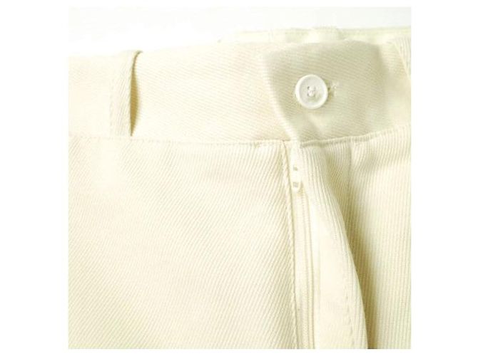 Autre Marque Calças de algodão e lã UNUSED LINE Branco Fora de branco - vista 6