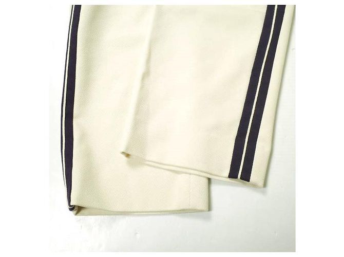 Autre Marque Calças de algodão e lã UNUSED LINE Branco Fora de branco - vista 8