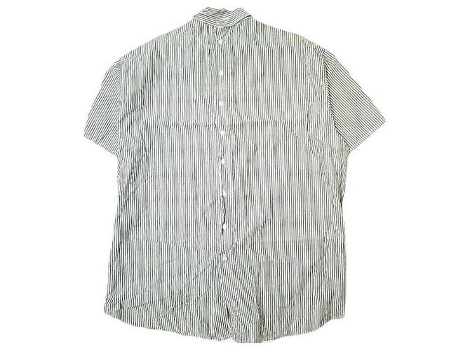 Autre Marque Camicia a maniche corte in cotone e poliestere WHITELAND Bianco Grigio - vista 2