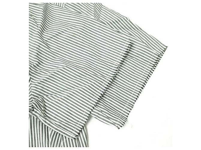 Autre Marque Camicia a maniche corte in cotone e poliestere WHITELAND Bianco Grigio - vista 4