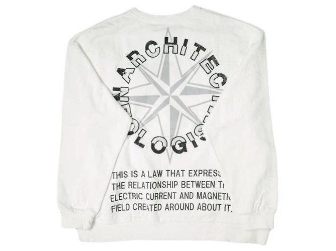 Autre Marque Gracias ARCHITECT SWEAT Sudadera de Algodón Blanco - vista 2
