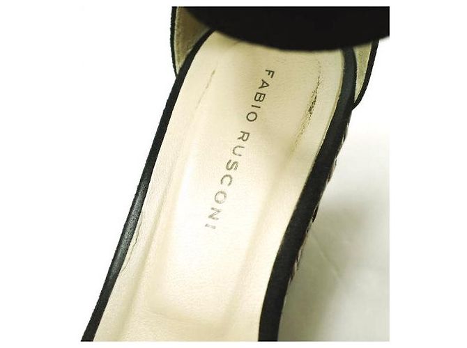 Autre Marque Sandali in suede LIZY979 di Fabio Rusconi Nero - vista 6