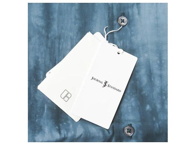 Autre Marque JOURNAL STANDARD Baumwoll-Kurzarmhemd Blau - Ansicht 5