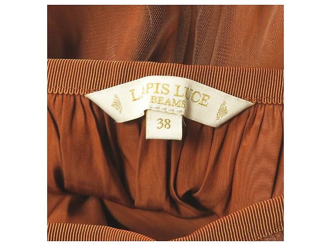 Autre Marque Falda de tul de pliegues fruncidos Lapis Luce Beams Naranja - vista 3