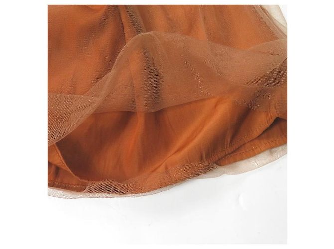 Autre Marque Falda de tul de pliegues fruncidos Lapis Luce Beams Naranja - vista 6