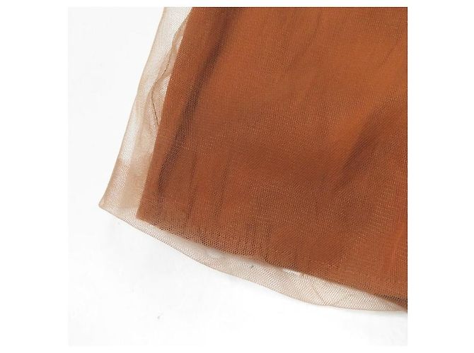 Autre Marque Falda de tul de pliegues fruncidos Lapis Luce Beams Naranja - vista 7