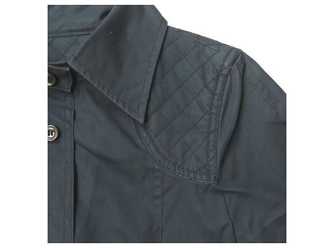 Autre Marque Abrigo de algodón de botonadura sencilla Sally Scott Azul Azul marino - vista 5
