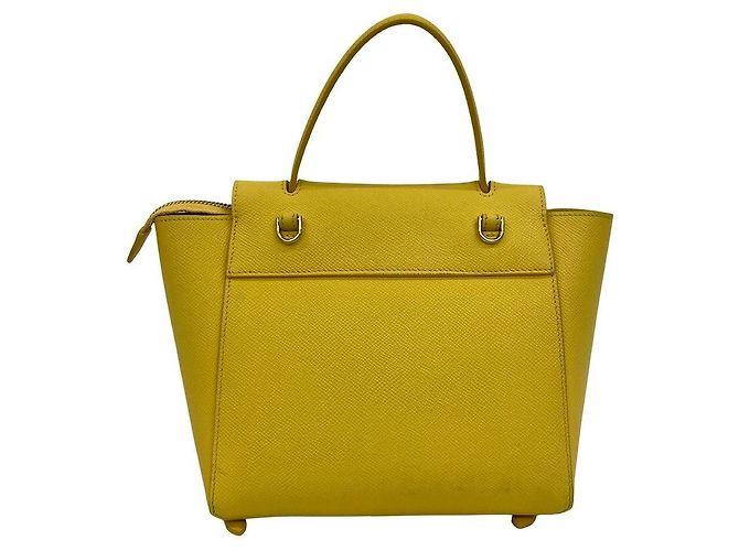 Céline CELINE Belt Bag Leather 2way bag Amarelo - vista 4