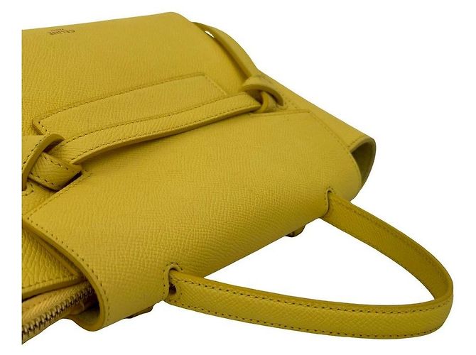 Céline CELINE Belt Bag Leather 2way bag Amarelo - vista 5
