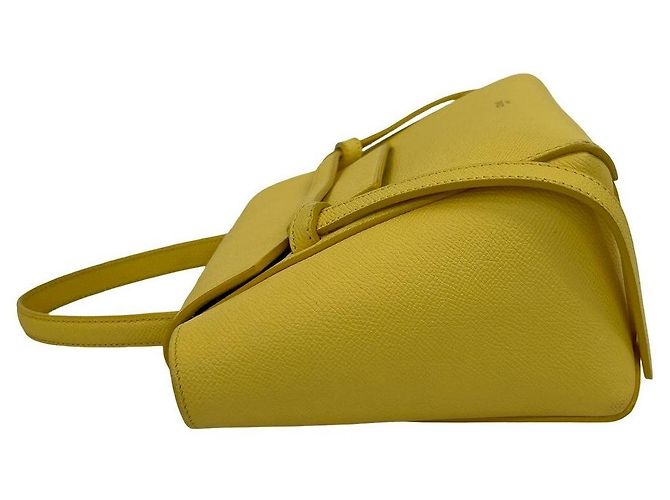 Céline CELINE Belt Bag Leather 2way bag Amarelo - vista 6
