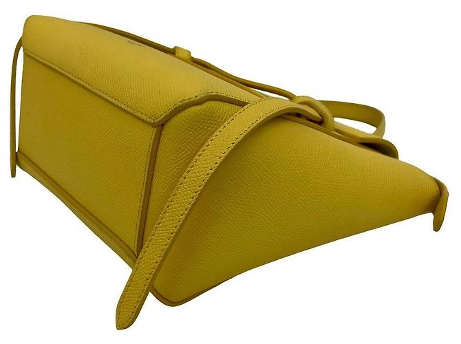 Céline CELINE Belt Bag Leather 2way bag Amarelo - vista 9
