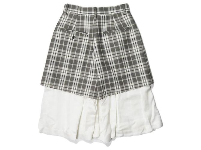Autre Marque Pantaloncini Toga Check Marrone Grigio - vista 2