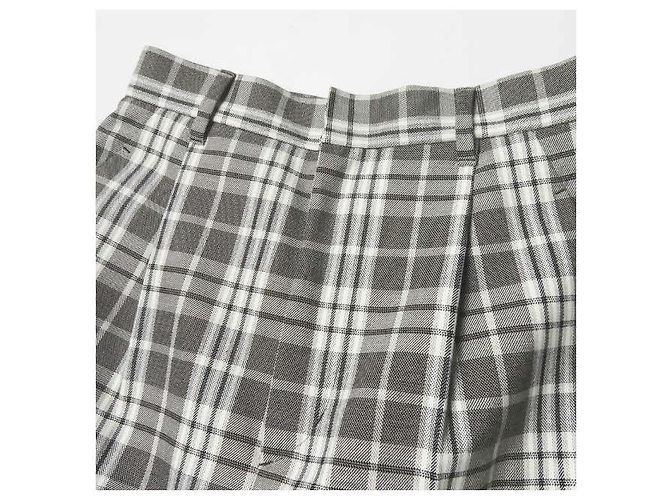 Autre Marque Pantaloncini Toga Check Marrone Grigio - vista 4
