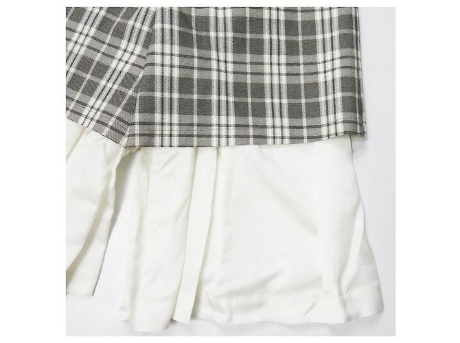 Autre Marque Pantaloncini Toga Check Marrone Grigio - vista 8