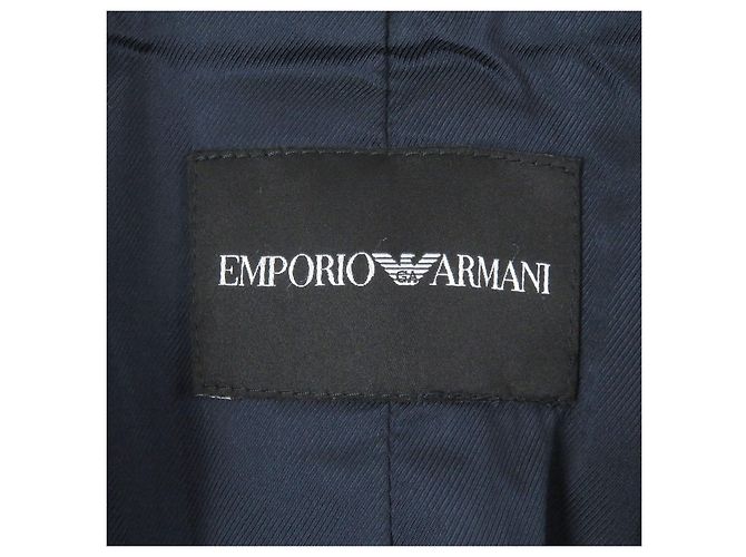 Chaqueta de lana y cachemira ajustada Emporio Armani Azul Azul marino - vista 6