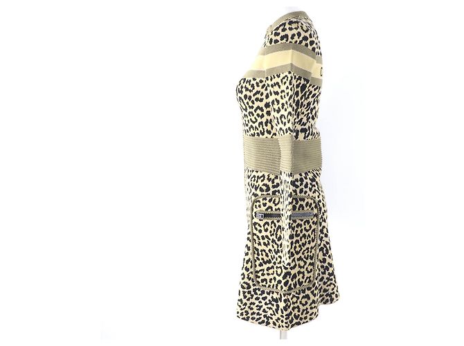 Christian Dior 21AW 144R03AM530 Kleid aus Rayon Polyester Braun - Ansicht 2