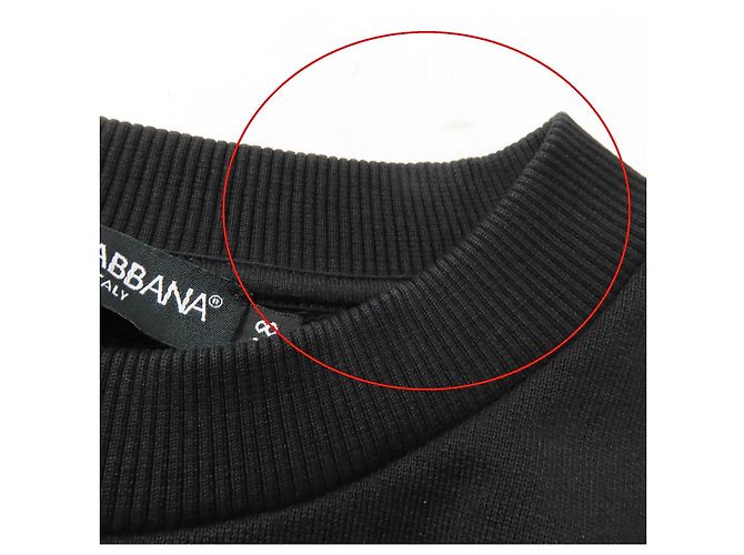 Dolce & Gabbana Cropped Sweatshirt mit DG-Logo von Dolce&Gabbana Schwarz - Ansicht 10