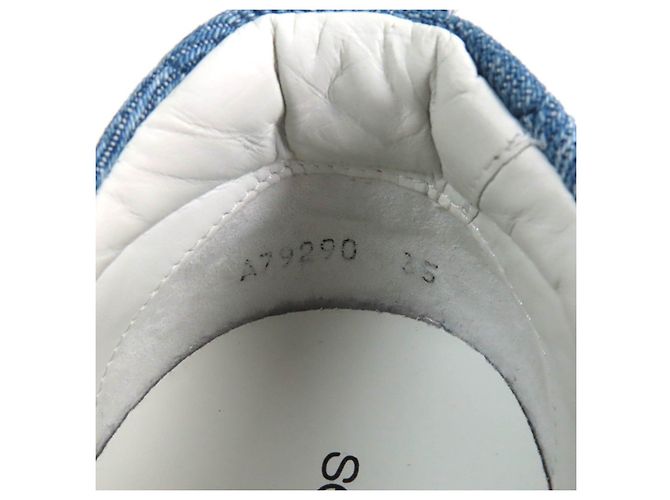 Autre Marque Patchwork-Denim-Sneaker Sergio Rossi Levis sr1 ADDICT Blau - vista 11