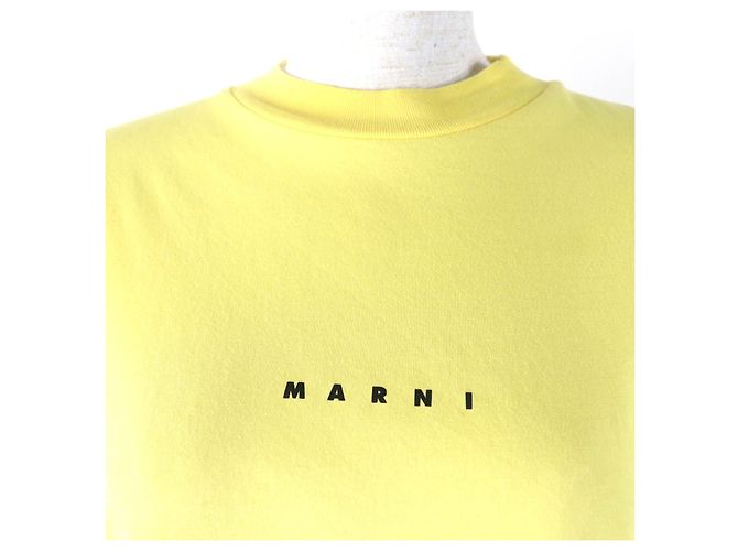 Camiseta de algodón Marni THJE0263P1 Amarillo - vista 4