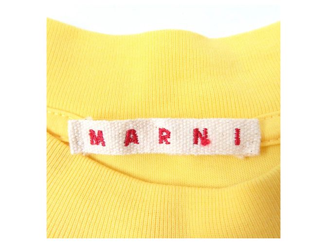 Camiseta de algodón Marni THJE0263P1 Amarillo - vista 6
