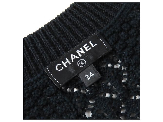 Timeless Chanel P58547 Mono de Punto de Algodón Azul Azul marino - vista 6