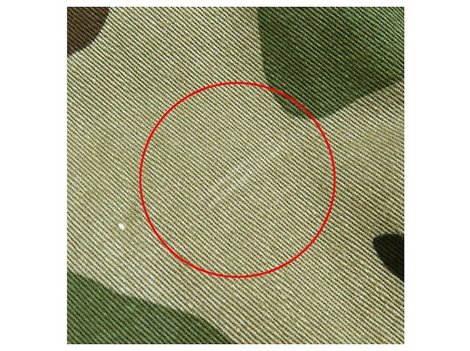Edge Céline Cappotto in cotone camouflage Celine Verde Cachi - vista 12