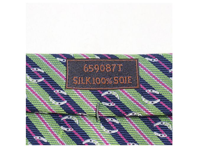 Cravatta in seta pesante Hermès Multicolore - vista 10