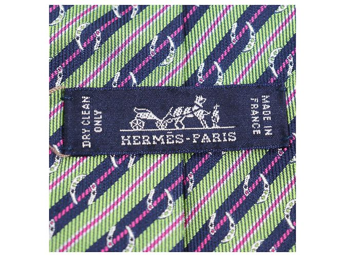 Cravatta in seta pesante Hermès Multicolore - vista 9