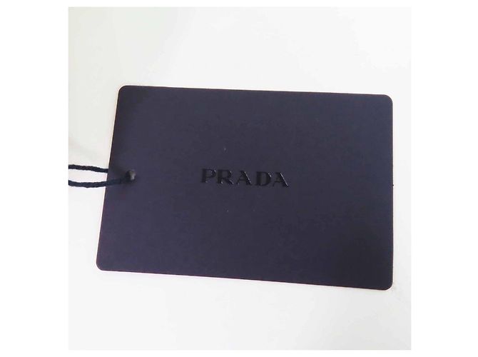 Accessorio per capelli in pelliccia di pecora con logo Triangolo Prada Beige - vista 8